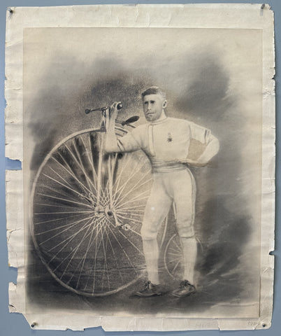 Victorian Cyclist Print