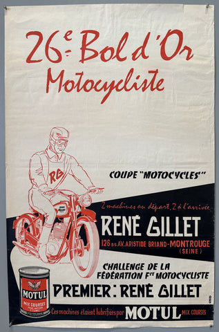 Link to  26e Bol d'Or Motocycliste PosterFrance, 1962  Product
