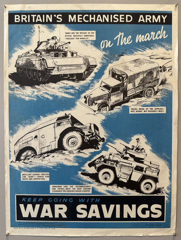 Keep Going With War Savings Poster