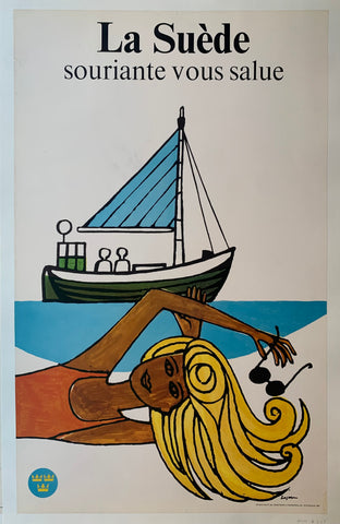Link to  La Suède Souriante Vous Salue PosterSweden, c. 1965  Product