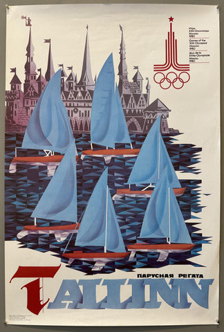Link to  Sailing Regata 1980 Moscow Olympics PosterRussia, 1980  Product