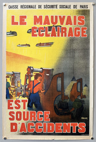 Link to &nbsp;Caisse Régionale de Sécurité Sociale de Paris Le Mauvais ÉclairageFrance, c. 1950s &nbsp;Product