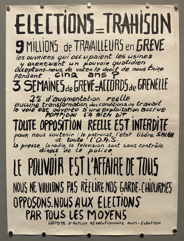 Link to  Elections TrahisonFrance, 1968  Product