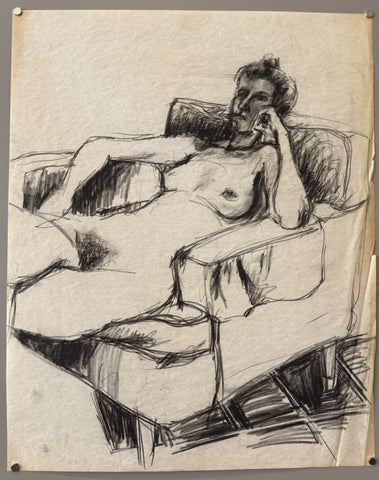 Sketch of a Woman Lounging
