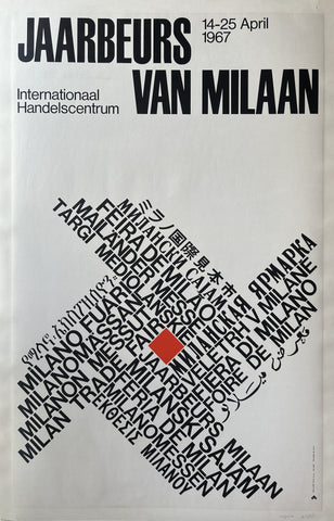 Jaarbeurs Van Milaan 1967 Poster