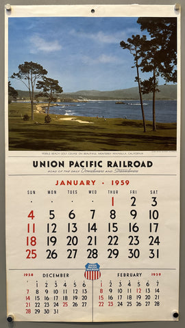 Link to &nbsp;Union Pacific Railroad Calendar January/December 1959USA, 1959 &nbsp;Product