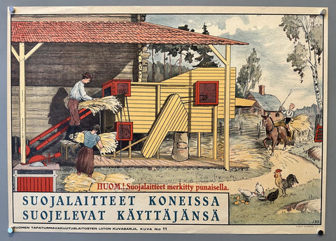 Huom.! suojalaitteet merkitty punaisella