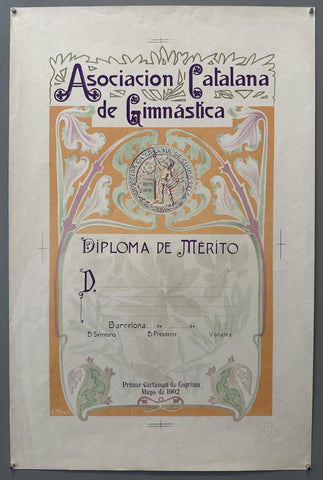 Link to  Associacion Catalana de Gimnástica PosterSpain, 1902  Product