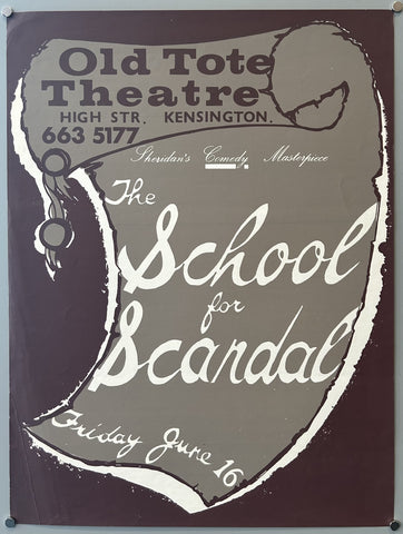 Link to  The School for Scandal PosterAustralia, c. 1965  Product