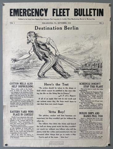 Link to &nbsp;Emergency Fleet Bulletin - Vol. 1 No.4USA,1918 &nbsp;Product