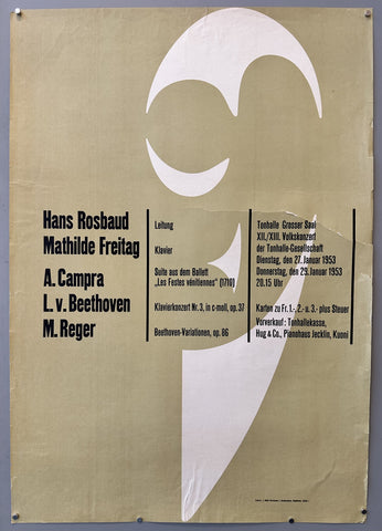 Tonhalle Grosser Saal 9./10 Volkskonzert der Tonhalle-Gesellschaft