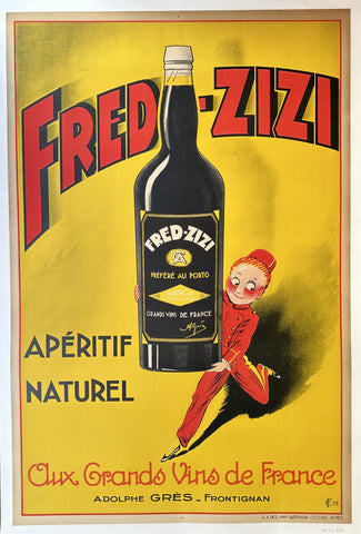 Link to  Fred Zizi Apéritif NaturelFrance, 1932  Product