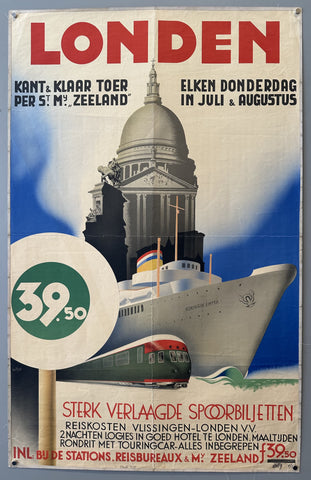 Link to  Londen Sterk Verlaagde SpoorbiljettenNetherlands, 1935  Product