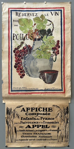 Link to &nbsp;Réservez le vin pour nos poilusFrance, c.1918's &nbsp;Product