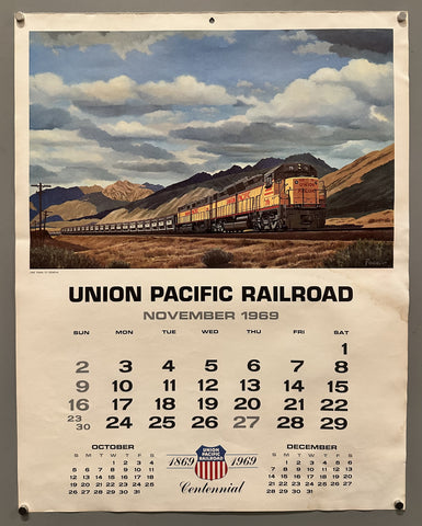 Link to &nbsp;Union Pacific Railroad Calendar November/February 1969USA, 1969 &nbsp;Product