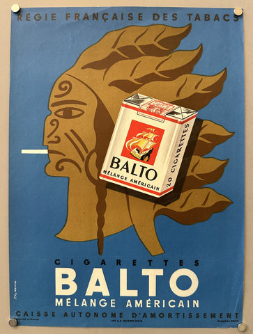 Link to &nbsp;Balto CigarettesFrance, c.1955's &nbsp;Product