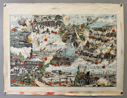 Scenes of WWI Board Game Map #1