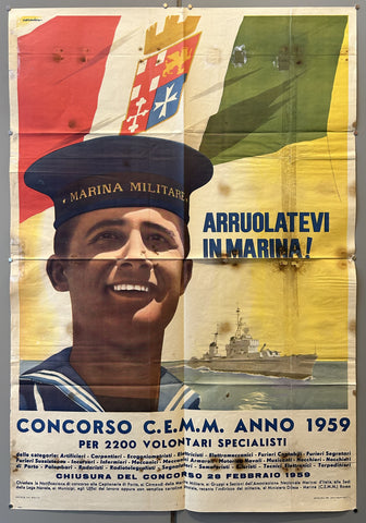 Link to  Arruolatevi in Marina!Italy, 1959  Product