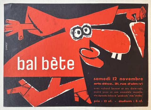 Link to  Bal Bète PosterFrance, c. 1960s  Product