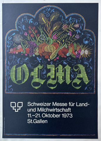 Link to  Olma: Schweizer Messe für Land-und Milchwirtschaft PosterSwitzerland, 1973  Product