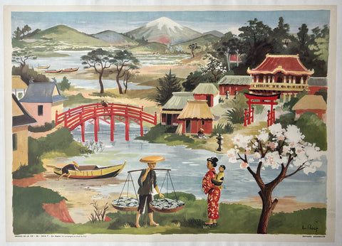 Link to  Images de la Vie, Au Japon (La Campagne au Pied du Fuji) PrintFrance, c. 1950  Product