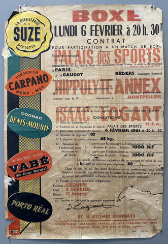 Link to  Hippolyte Annex Isaac Logart Boxe PosterFrance, c. 1955  Product