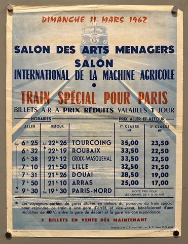 Link to &nbsp;Train Spécial Pour ParisFrance, 1962 &nbsp;Product