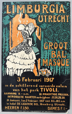 Link to  Limburgia Utrecht Groot Bal-MasqueNetherlands, 1917  Product