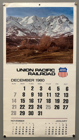 Link to &nbsp;Union Pacific Railroad Calendar December/January 1980USA, 1980 &nbsp;Product