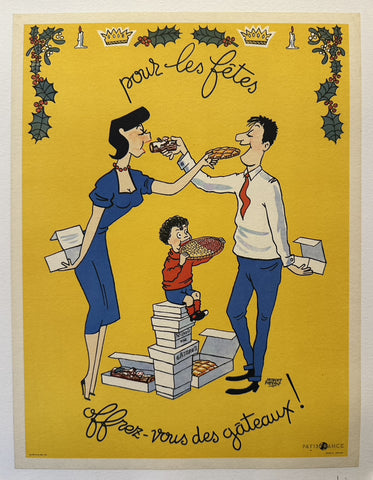 Pour les Fêtes Offrez-Vous des Gateaux Poster