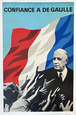 Link to &nbsp;Confiance À De GaulleFrance, c. 1960s &nbsp;Product