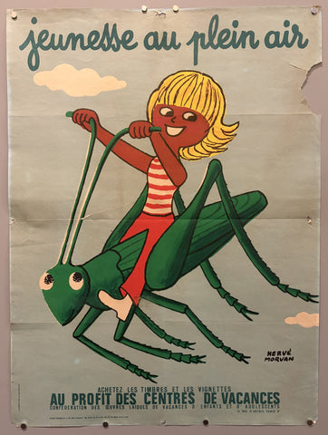 Jeunesse au Plein Air Riding a Grasshopper