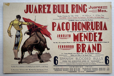 Link to  Juarez Bull Ring #3Mexico, 1952  Product