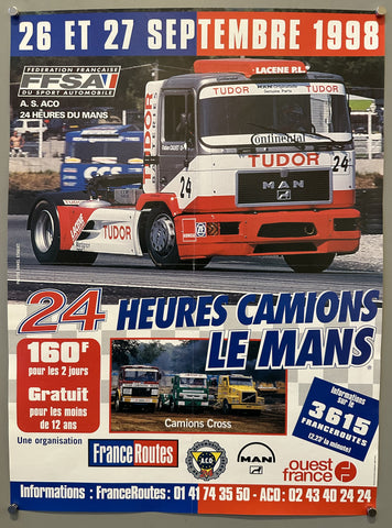 Link to  24 Heures Camions Le Mans 1998 Poster #1France, 1998  Product