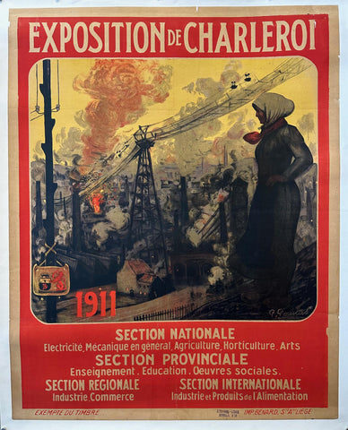 Link to  Exposition de Charleroi PosterFrance, 1911  Product
