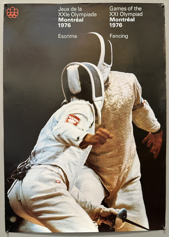 Fencing 1976 Montreal Olympics Poster