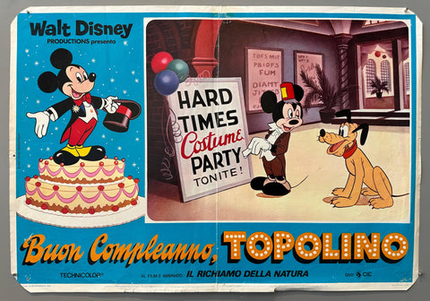 Walt Disney Italian Mickey Mouse Poster 2