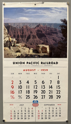Link to &nbsp;Union Pacific Railroad Calendar May/August 1959USA, 1959 &nbsp;Product