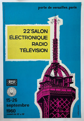 Link to  22e Salon Electronique Radio Television PosterFrance, 1960  Product
