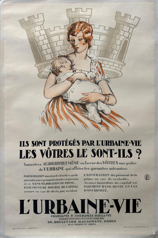 Link to  L'Urbaine-Vie Life Insurance Poster #2France, c. 1900s  Product