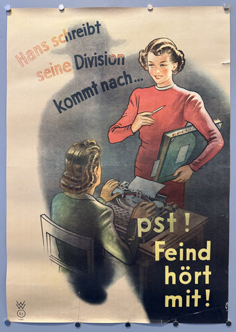 Link to  Hans schreibt seine Division kommt nach...pst! Feind hört mit!Germany, c. 1940  Product