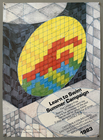 Learn to Swim Summer Campaign Poster