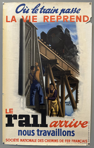 Le Rail arrive Nous Travaillons