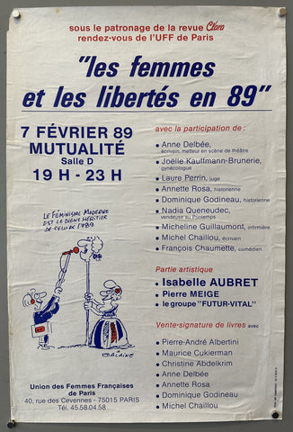 Link to  Les Femmes et Les Libertés en 89France, 1989  Product