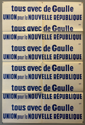 Tous Avec de Gaulle UNR