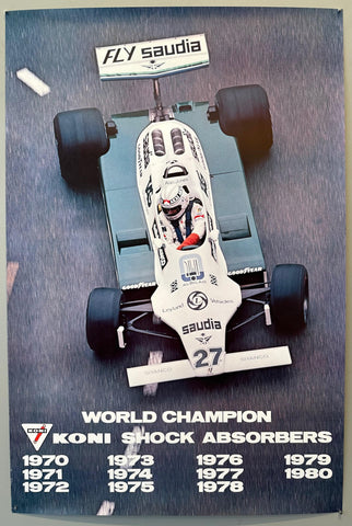 Link to  World Champion Koni Shock Absorbers PosterUSA, 1978  Product