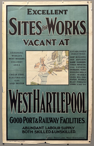 Link to  Sites for Works West HartlepoolUK, c. 1920  Product