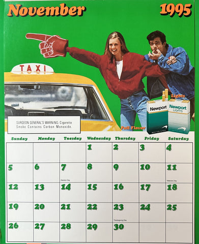 Link to &nbsp;1995 Newport cigarette calendar - NovemberU.S.A.,1995 &nbsp;Product