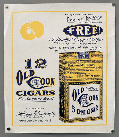 Link to &nbsp;Old Coon CigarsU.S.A., c.1920's &nbsp;Product