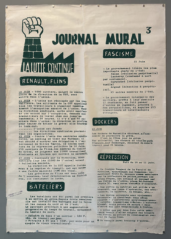 Link to  Journal Mural May 68France, 1968  Product